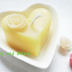 lovely lemon rose w/heart 1枚目の画像