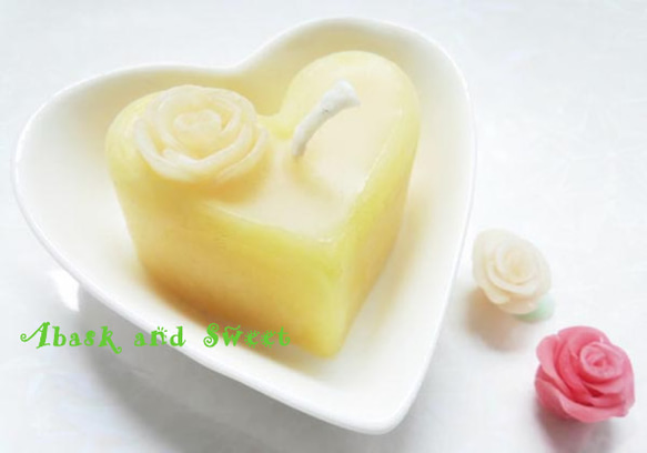 lovely lemon rose w/heart 1枚目の画像