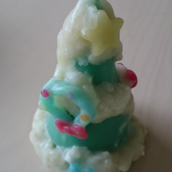 Christmas tree candle (♡)　［受注後生産］ 1枚目の画像