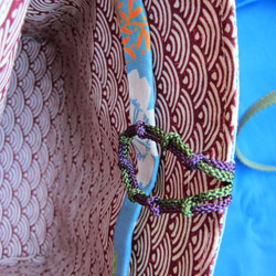 モスリン着物のポシェット　　(A003001) 3枚目の画像