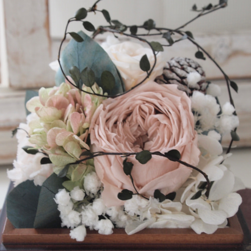 プリザーブドフラワー☆シャビーシックなアレンジメント