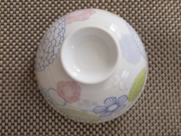 和柄のお茶碗～ブルー～ 3枚目の画像