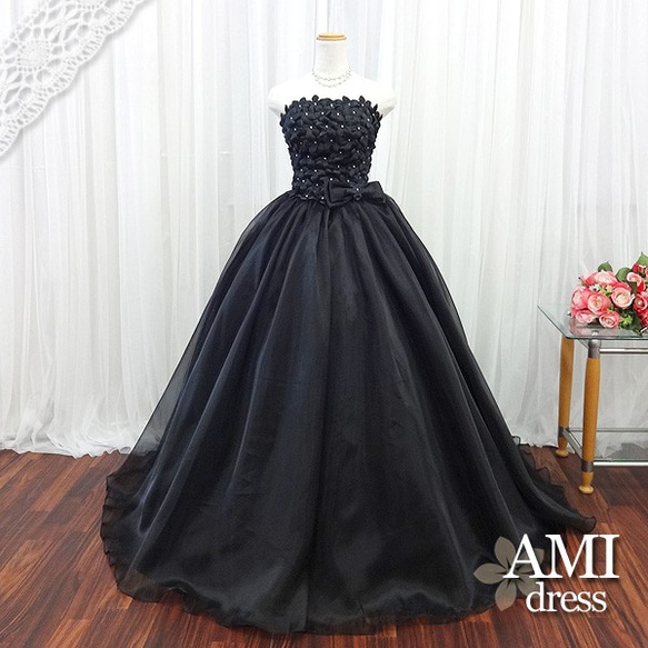 DressBlack ドレス＊リボンでアレンジ可＊演奏会　結婚式