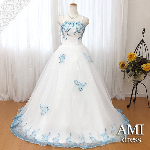 2022年最新海外 ウェディングドレス 9号〜11号 プリンセスライン