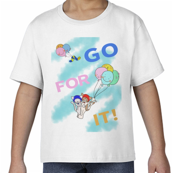 【キッズ】GO FOR IT!! ｜Tシャツ(受注生産) 1枚目の画像
