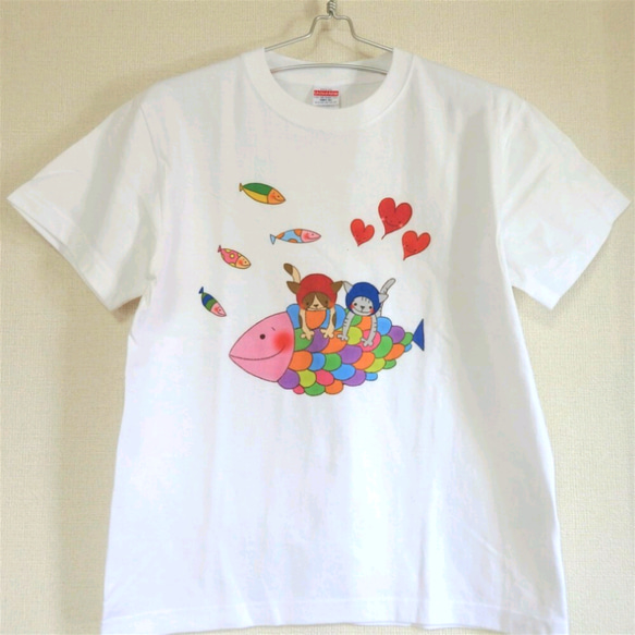 お魚大好き!!｜Ｔシャツ（ユニセックスサイズ）（受注生産） 5枚目の画像