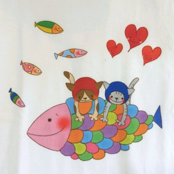 お魚大好き!!｜Ｔシャツ（ユニセックスサイズ）（受注生産） 2枚目の画像