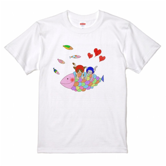 お魚大好き!!｜Ｔシャツ（ユニセックスサイズ）（受注生産） 6枚目の画像