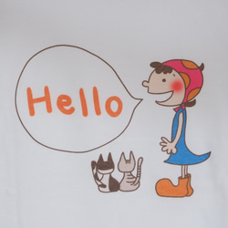 【値下げsale！】Hello，friends．Tシャツ（レディースＭサイズ） 1枚目の画像