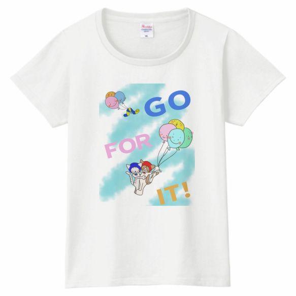 GO FOR IT!!｜Tシャツ（レディースサイズ） 3枚目の画像
