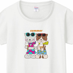 summer!｜Tシャツ（レディースサイズ） 4枚目の画像