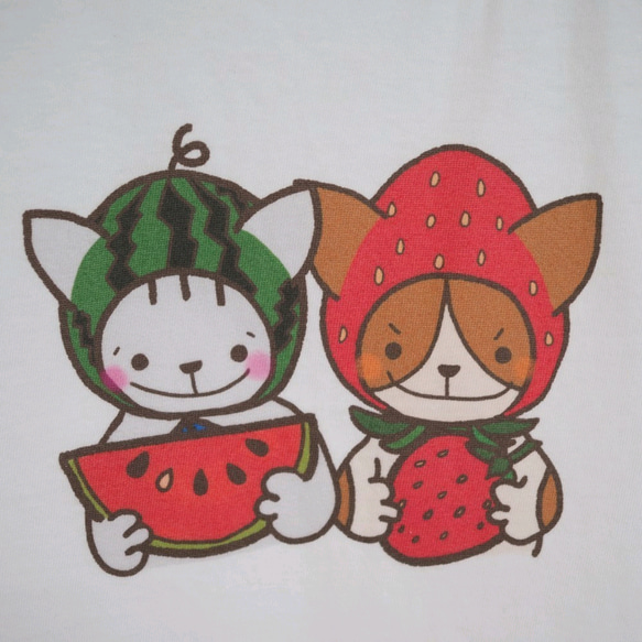 which fruit do you like ？｜Tシャツ（レディースサイズ） 3枚目の画像