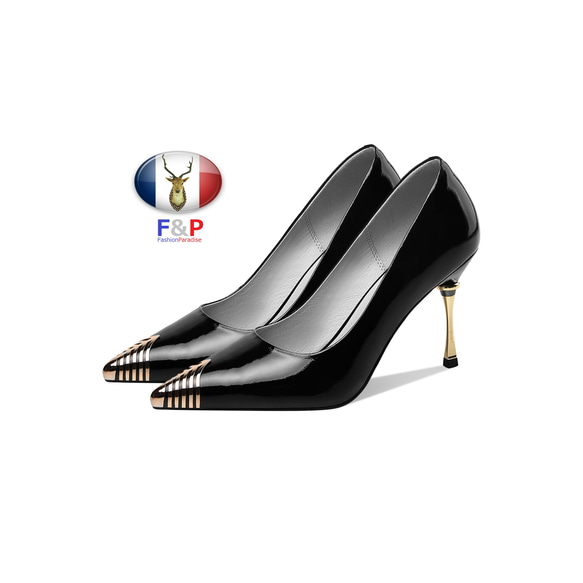 ポインテッド金属トゥエナメルハラコレザーシューズパンプス全2色 ポインテッド金属トゥエナメルハラコレザーシューズパンプス全2色 ポインテッド金属トゥエナメルハラコレザーシューズパンプス全2色 U1436914630(10920円)