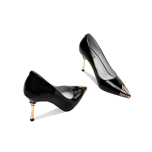 ポインテッド金属トゥエナメルハラコレザーシューズパンプス全2色 ポインテッド金属トゥエナメルハラコレザーシューズパンプス全2色 ポインテッド金属トゥエナメルハラコレザーシューズパンプス全2色 U1436914630(10920円)
