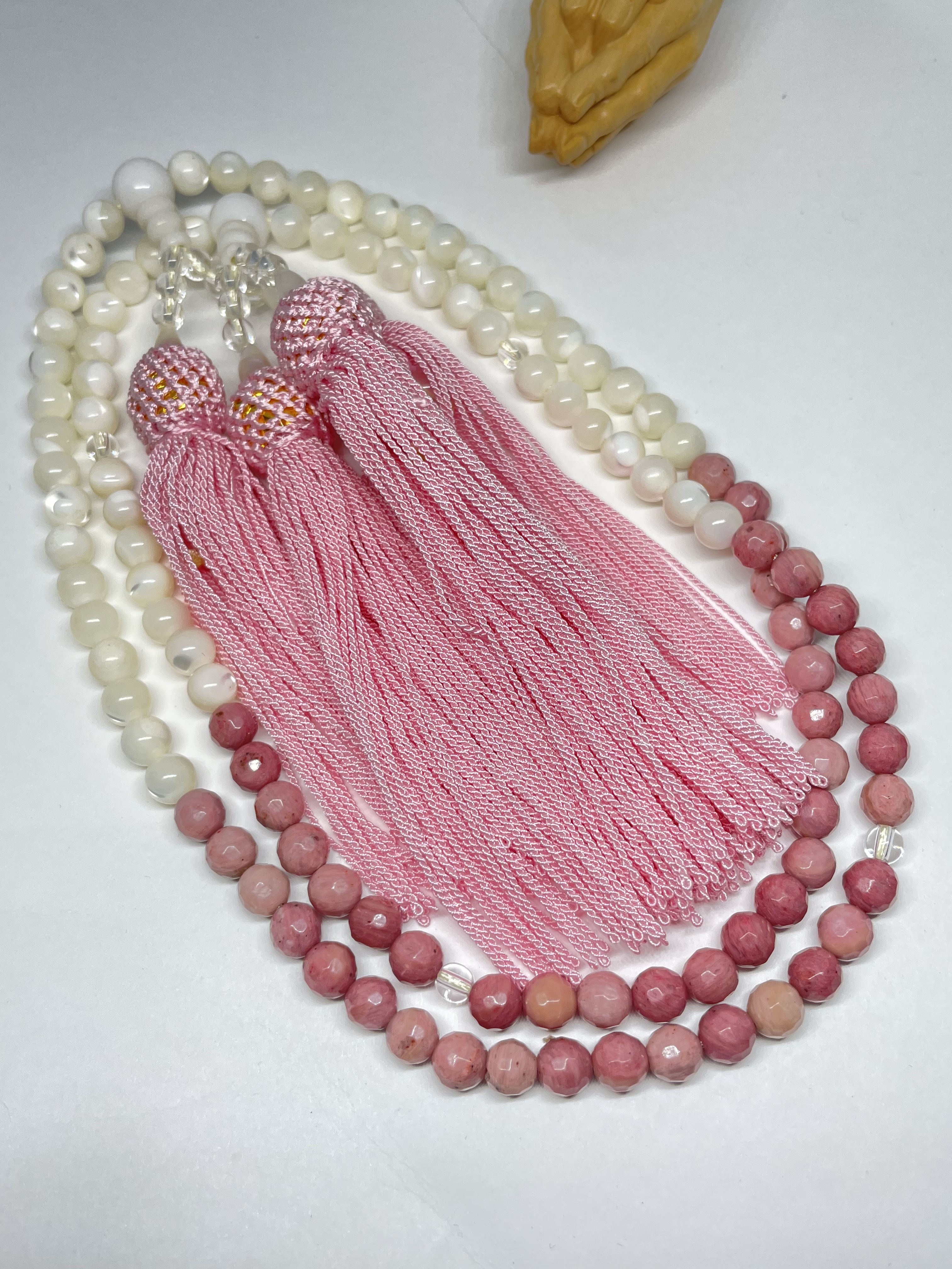 全宗派共通✳︎本式108珠念珠✳︎シリシャスシスト&マザーオブパール✳︎数珠