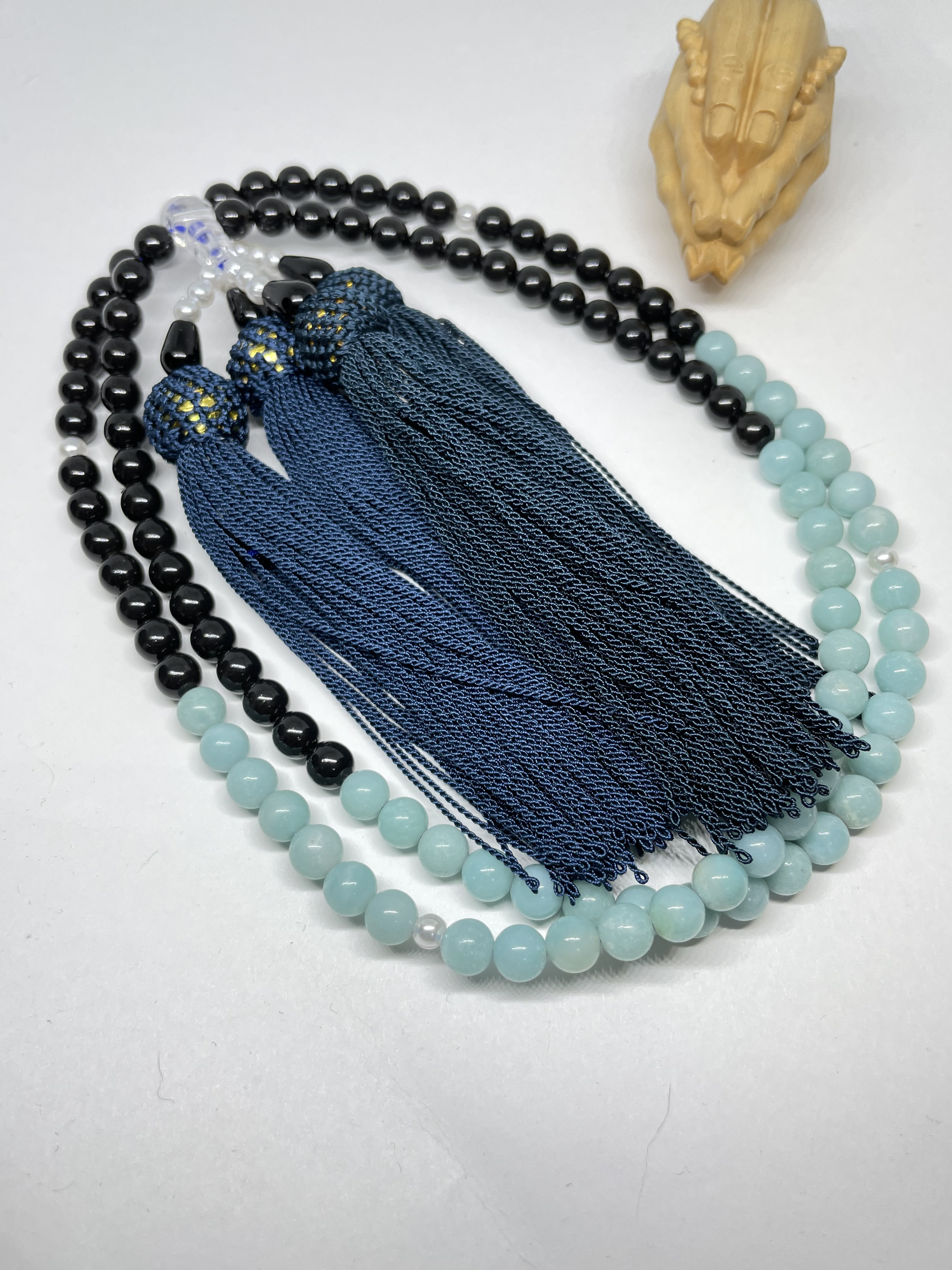 全宗派共通✳︎本式108珠念珠✳︎アマゾナイト ✳︎数珠