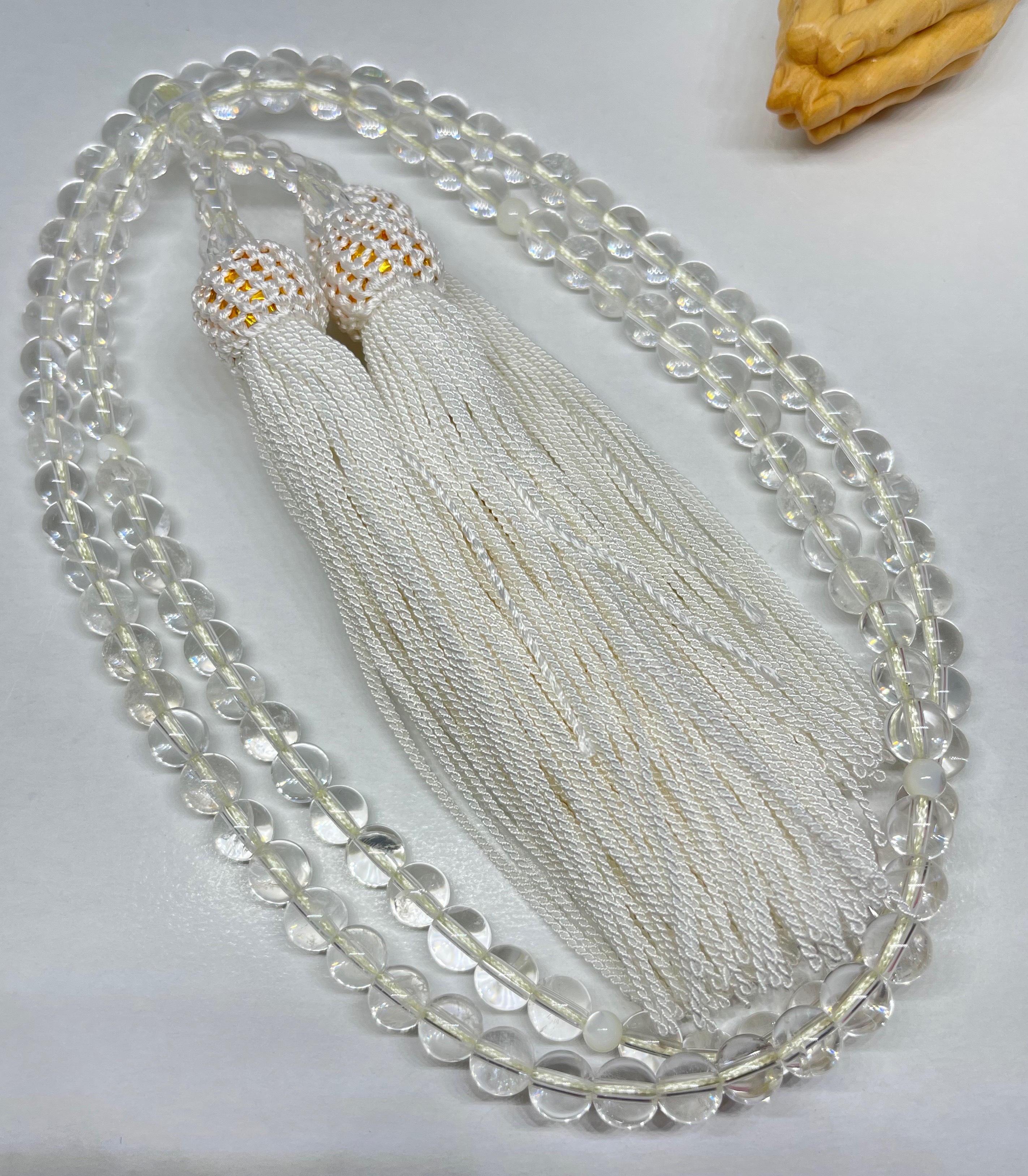 全宗派共通✳︎本式念珠✳︎水晶&マザーオブパール