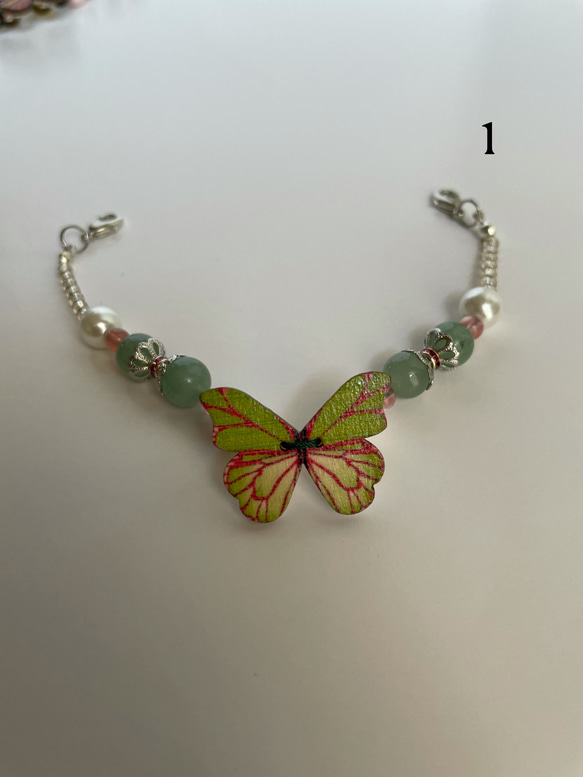羽織紐　蝶々デザイン　ブレスレットに変更可能 2枚目の画像