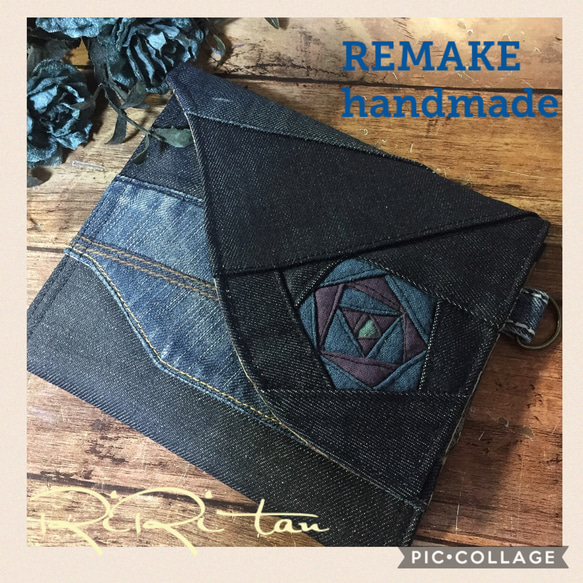 リメイクデニム マスクケース ポーチ RiRi tan 通販｜Creema(クリーマ  