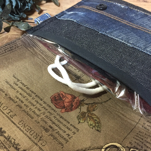 リメイクデニム マスクケース ポーチ RiRi tan 通販｜Creema(クリーマ  