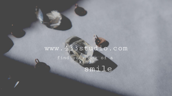 [433スタジオ] 925シルバー立体トパーズ笑いネックレス-ローズゴールド 8枚目の画像
