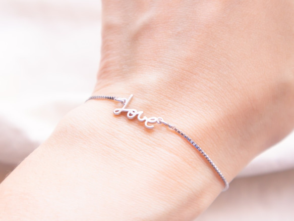 [433 Studio] 925 silver LOVE LAZY BRACELET- 手鏈 (可調校) 第5張的照片