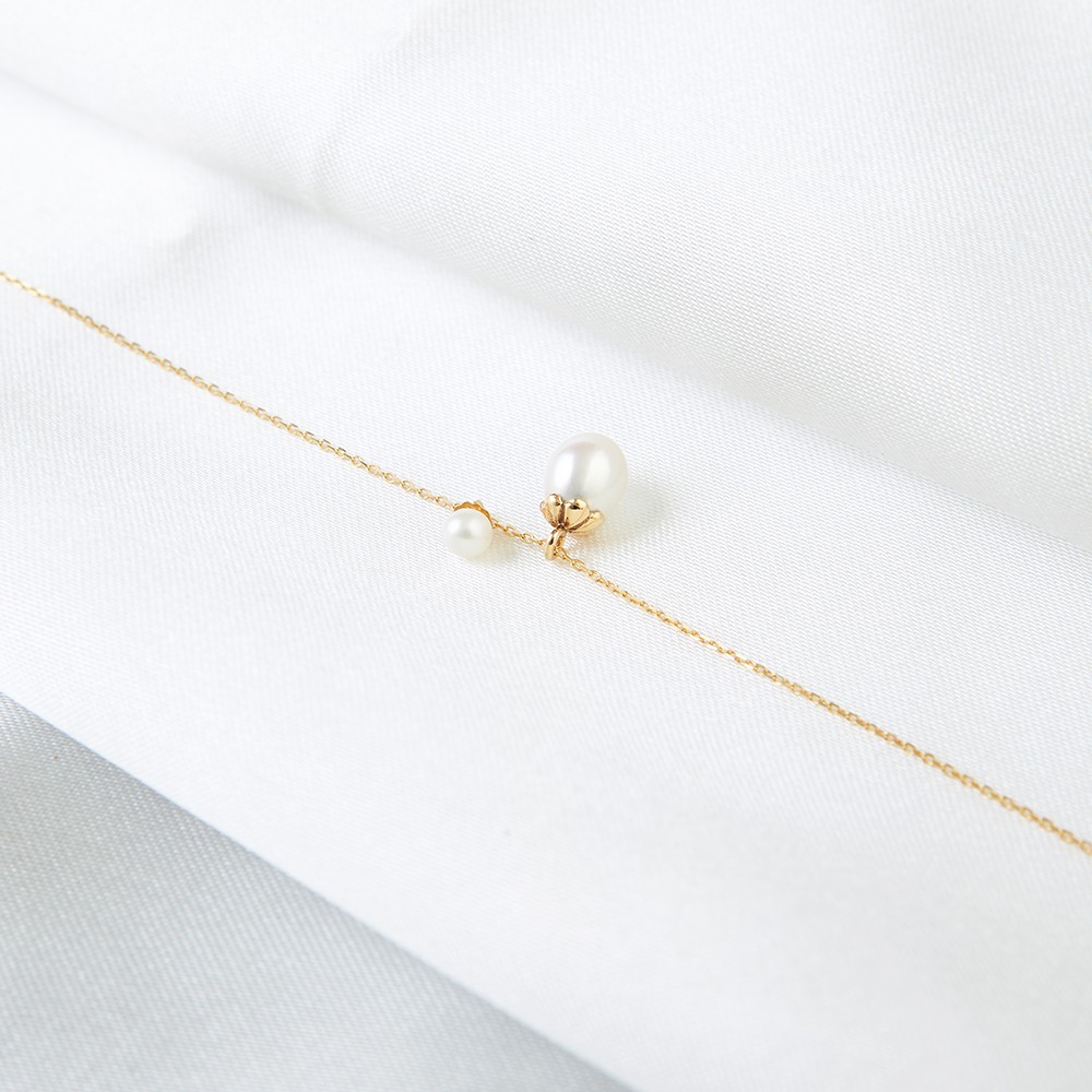 K14ツインシスターズはパールブレスレットが大好き