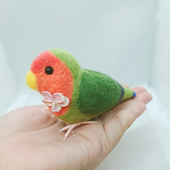 花インコ ＊桜＊ 羊毛フェルト coto・re 通販 7273682｜Creema