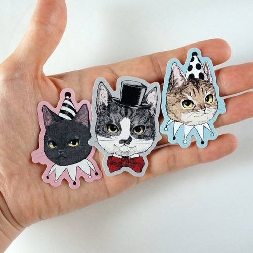 よっしゃん様専用購入 かわいい小動物 ステッカーセット 4枚