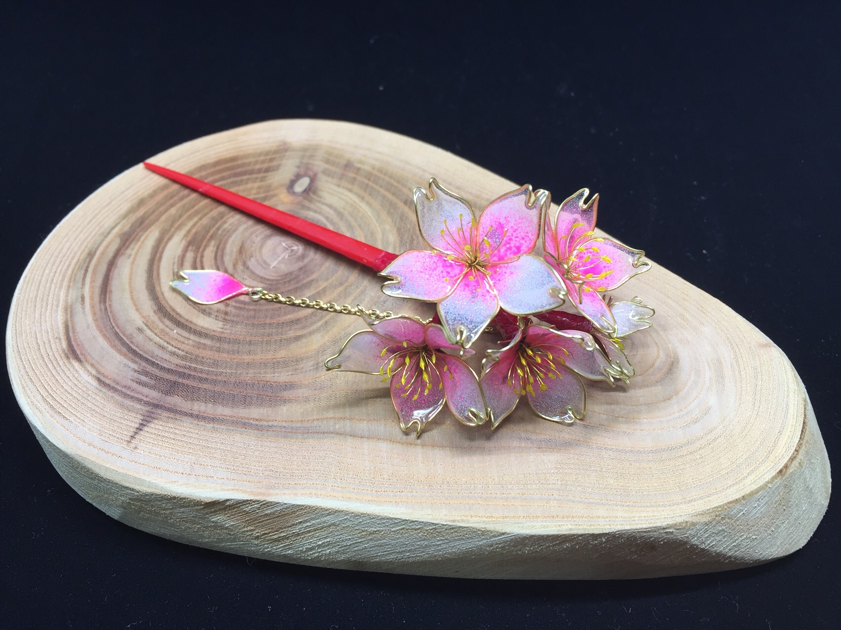 《送料無料》簪 『桜』5輪