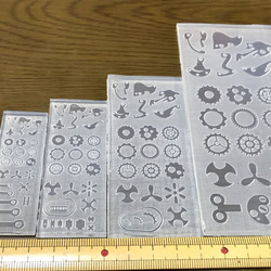 スチームパンク1(歯車5mm)シリコンモールド型 2枚目の画像