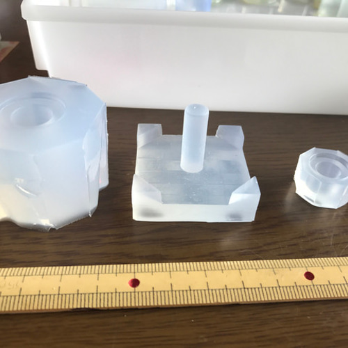 中が空洞の注射器モールド(シリコンモールド型) 樹脂・レジン モールド 