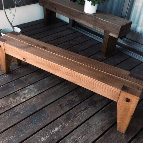 子供ベンチ 木製 平均台 無垢材 一本橋 オイルスティン 腰掛 ソファ 