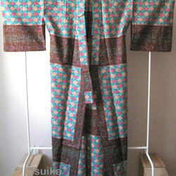 アフリカン・ファブリックの着物／Kimono Africain - oriental 4枚目の画像