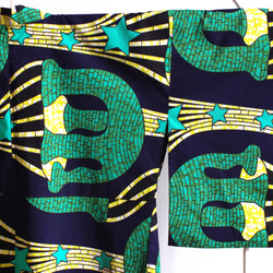 アフリカン・ファブリックの着物／Kimono Africain - éléphant en brique étoiles 7枚目の画像