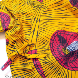 送料無料☆南仏発★アフリカン・ファブリックのこどもじんべい☆Lサイズ☆せんぷうき★ 6枚目の画像