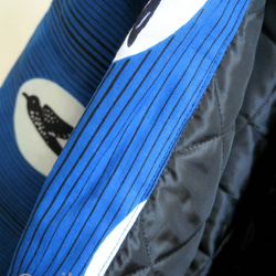 冬の新作☆南仏より★アフリカン・ファブリックの半纏☆ツバメ・ブルーマリン★送料無料 10枚目の画像