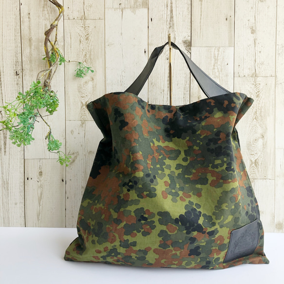 d*9様 訳あり　ミリタリー　軍もの　ハンドメイドリメイクショルダーバッグ　一点 MILITARY 実物 新品 デッドストック ルーマニア軍 VINTAGE