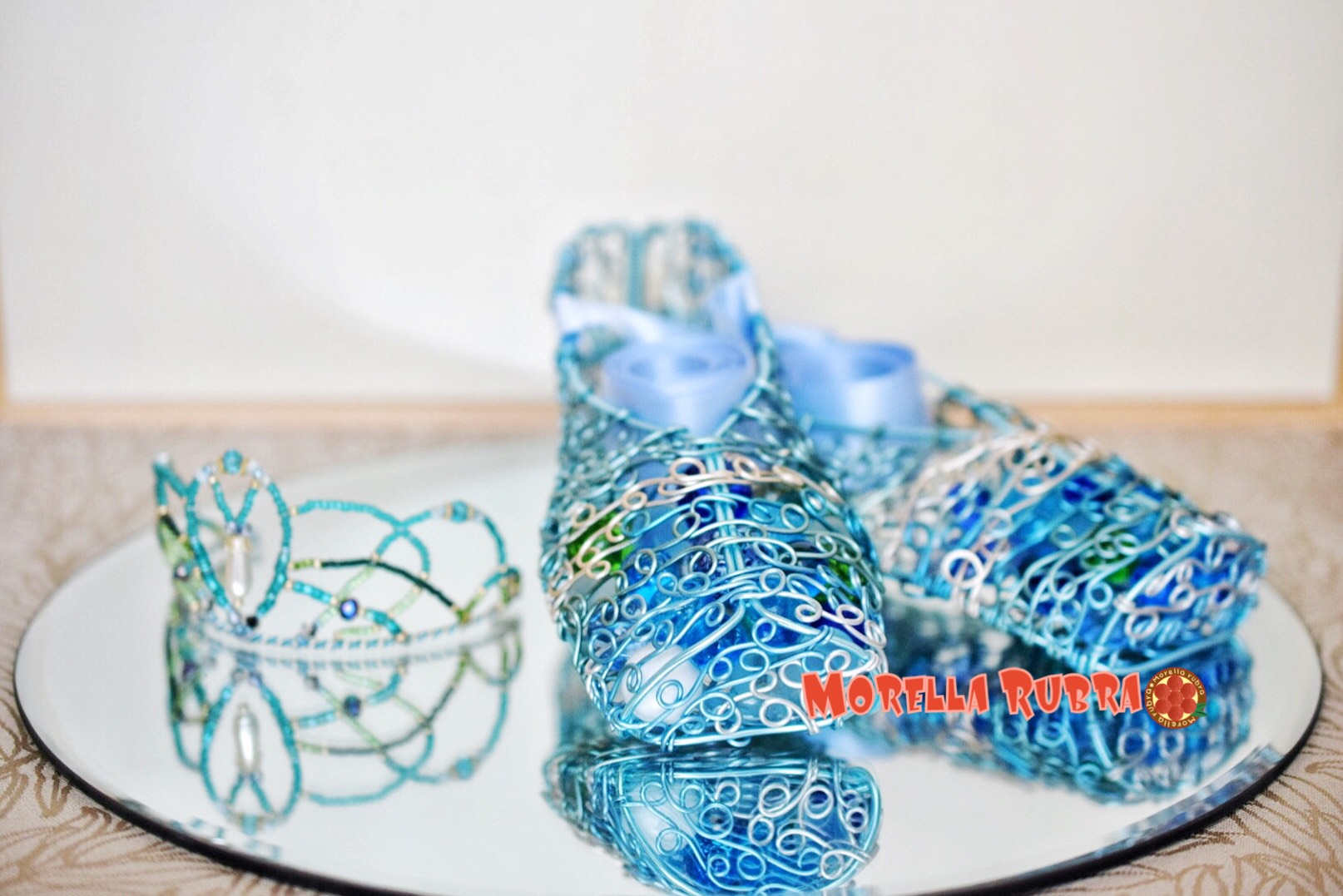 ［ワイヤークラフト］ティアラ&トゥシューズ［ミラートレイ付］◇バレエ