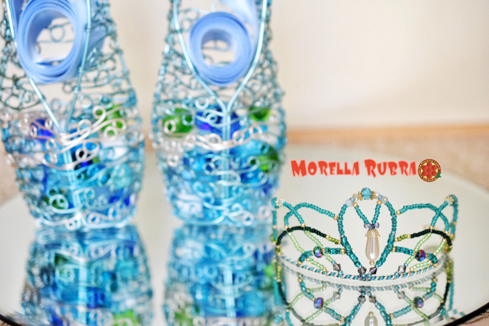 ［ワイヤークラフト］ティアラ&トゥシューズ［ミラートレイ付］◇バレエ