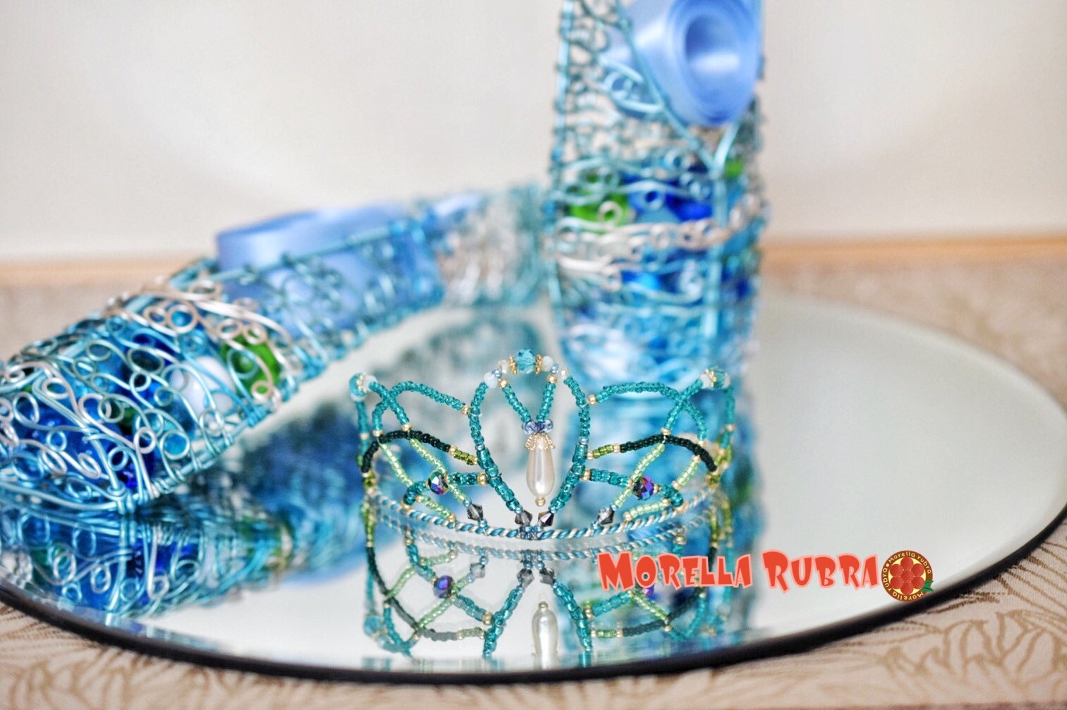 ［ワイヤークラフト］ティアラ&トゥシューズ［ミラートレイ付］◇バレエ