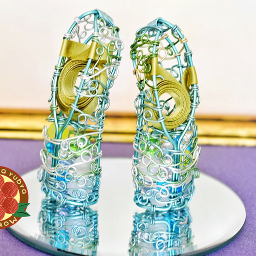 ワイヤークラフト］トゥシューズ［ルームアクセサリー］◇11cm◇ミラー