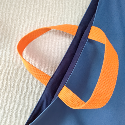 再販☆ミネラルブルー/オレンジ×蛍光オレンジ レッスンバッグ その他