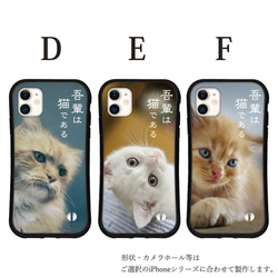 抗菌 送料無料 iface型 吾輩は猫である ケース iPhone 14 13 12 Pro mini se グリップ 4枚目の画像
