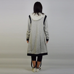 VOLUME PARKA COAT / 91 GRAY 3枚目の画像