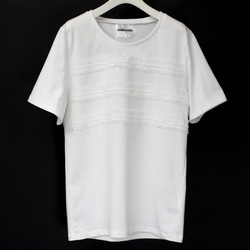 BORDER LACE T-SHIRTS / 11白色 第1張的照片