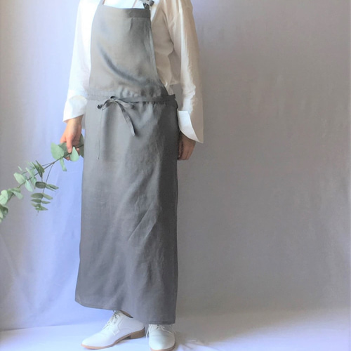 ✨新品✨ エプロン レディース 大人 おしゃれ グレー かわいい リネン エプロン リネン レディース おしゃれ グレー ベージュ グリーン