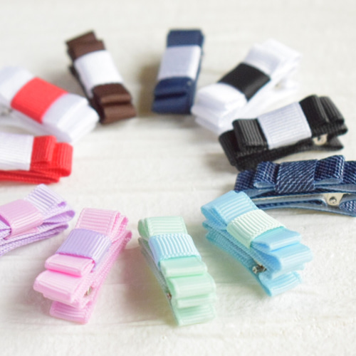 3つ選べる】赤ちゃんから使えるシンプルなベビーヘアクリップ