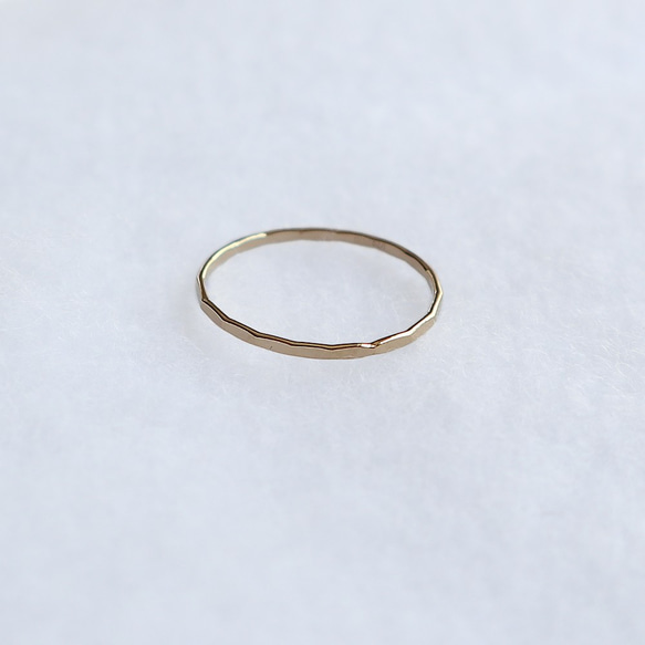 シンプル デザイン /  リング 14KGF ゴールド 指輪 4枚目の画像
