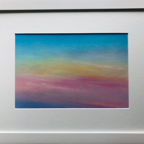 誠実 パステル画 クレヨン色の空 12133174｜Creema 通販 Keiko 絵画 絵画